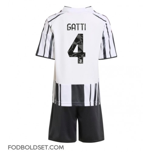Juventus Federico Gatti #4 Hjemme Trøje Børn 2025-26 Kortærmet (+ Korte bukser)
